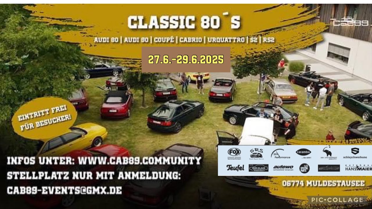 Audi Treffen | Classic 80‘s Aftermovie | große Audi 80/90 Treffen im Osten RS2 | 