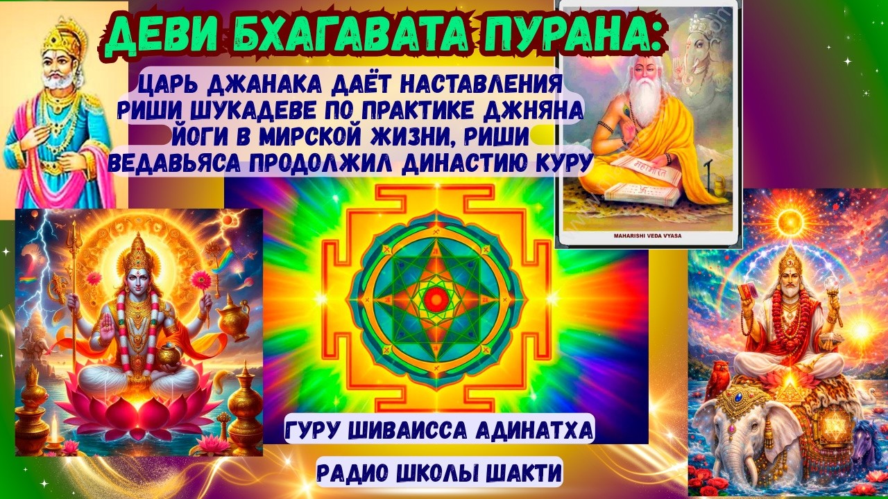 Деви Бхагавата Пурана: Царь Джанака даёт наставления риши Шукадеве по практике Джняна Йоги