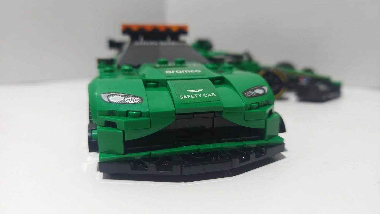 LEGO SPEED CHAMPIONS ASTON MARTIN VANTAGE SAFETY CAR AND AMR23 Stop Motion Build