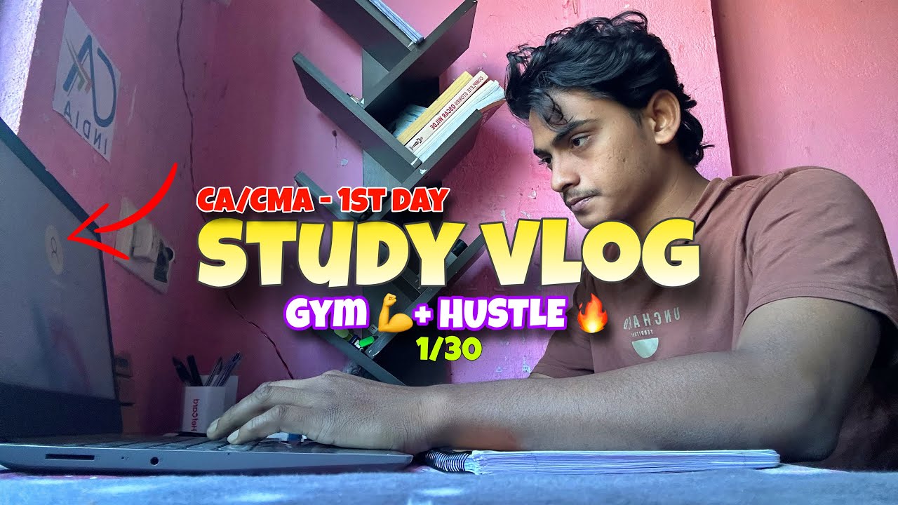 “CA/CMA Study Vlog – Day 1 | How I’m Trying to Earn as a Student”