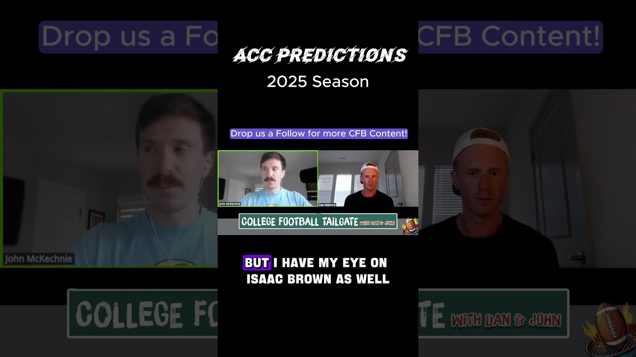 ACC Predictions Part 1  #countdowntocollegefootball