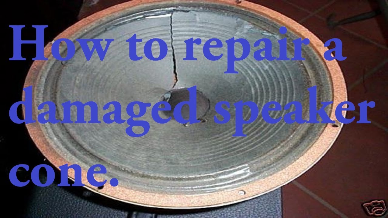 How to repair a damaged speaker