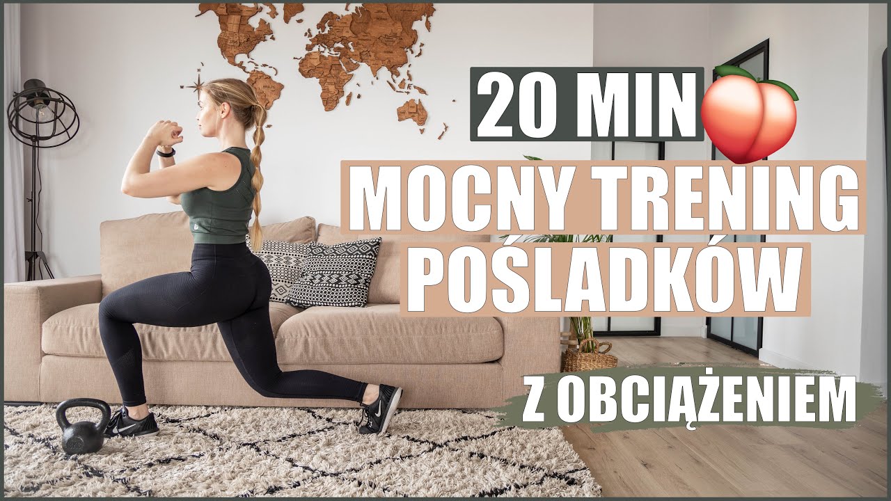 20 MINUTOWY MOCNY TRENING POŚLADKÓW Z OBCIĄŻENIEM! 🍑