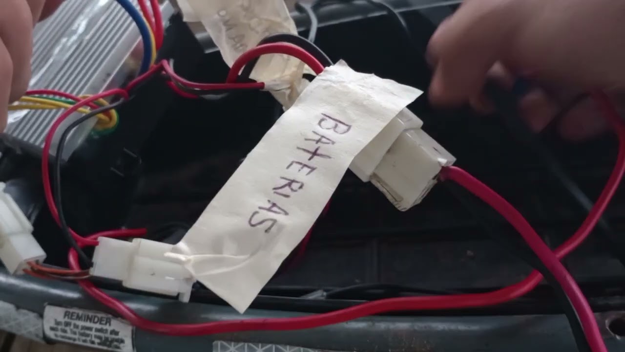 así se conecta controlador eléctrico 24 voltios a razor e300