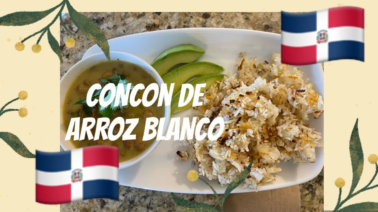 CONCON o PEGAO de ARROZ BLANCO estilo DOMINICANO. Cómo hacerlo.