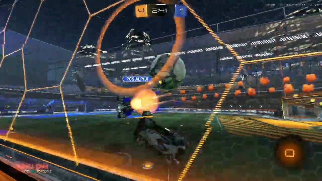 Rocket League 1v1 competitive mode gameplay...