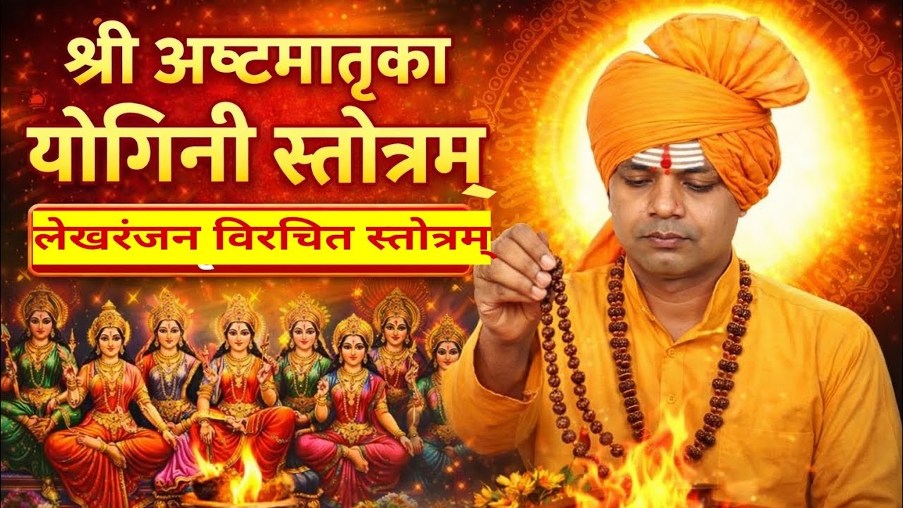 श्री अष्टमातृका योगिनी स्तोत्रम् | ध्यान, विनियोग, न्यास सहित सम्पूर्ण पाठ | दिव्य स्तुति