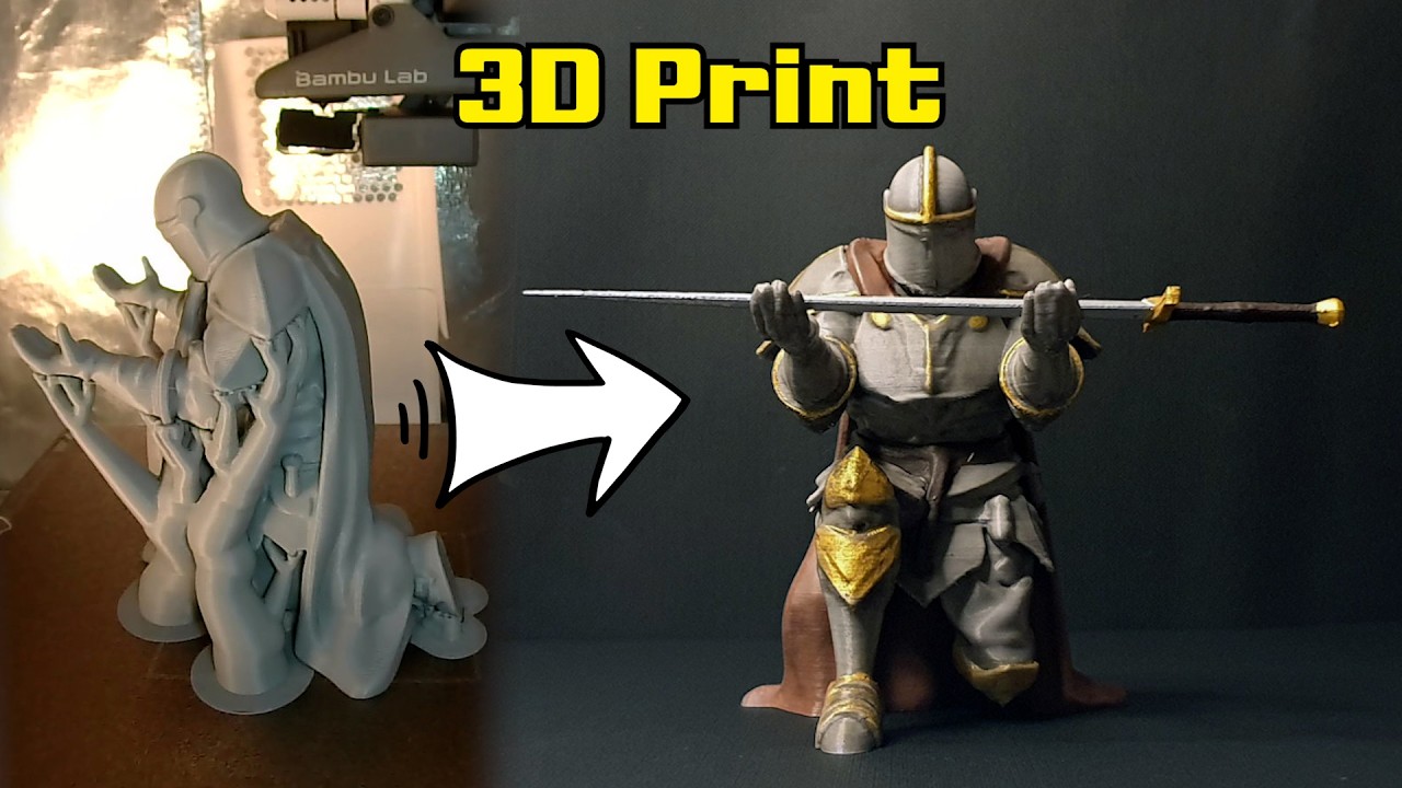 | KNIGHT | 3d printing | painting | Bambu Lab A1 mini Combo
