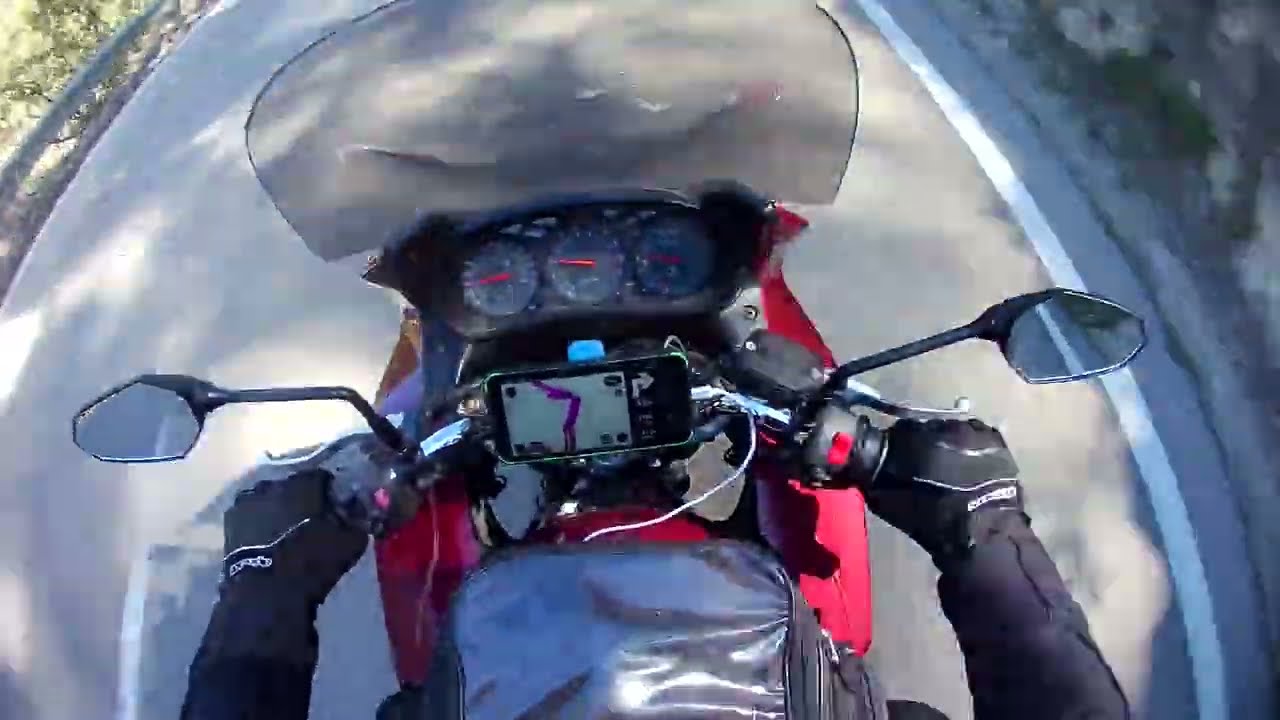 spanish mountains on a Yamaha diversion 900