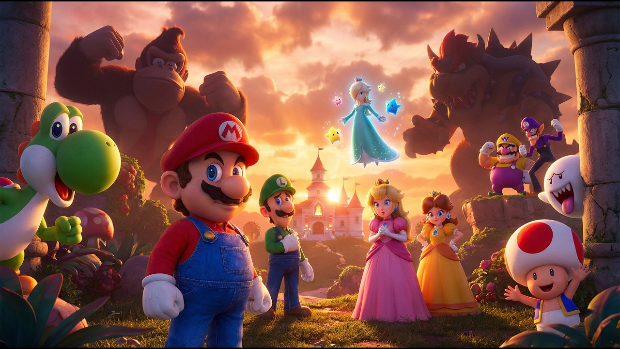 Mario & Friends Unite 🌟 Epic Mushroom Kingdom Finale #shorts  #mario  #nintendo