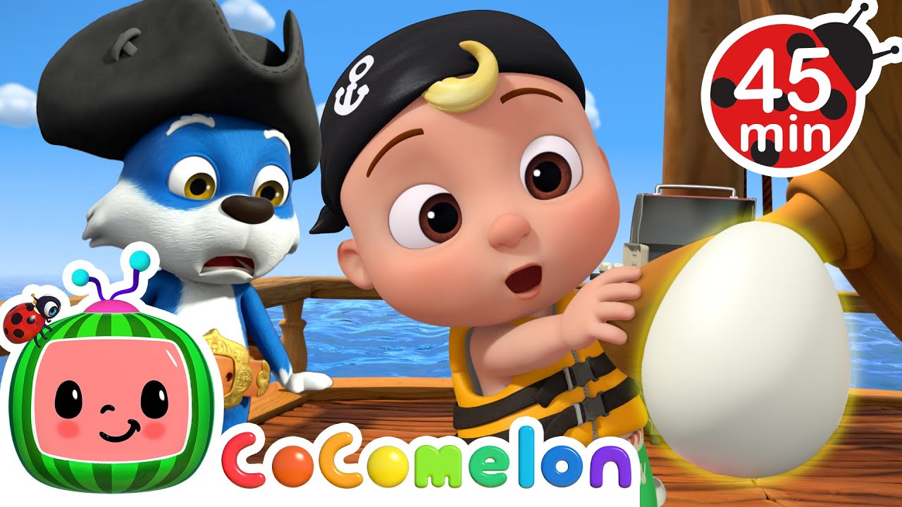 Humpty Dumpty Pirate Ship! Catch the Egg 🥚😲 Best Animal Songs + CoComelon Nursery Rhymes for Kids