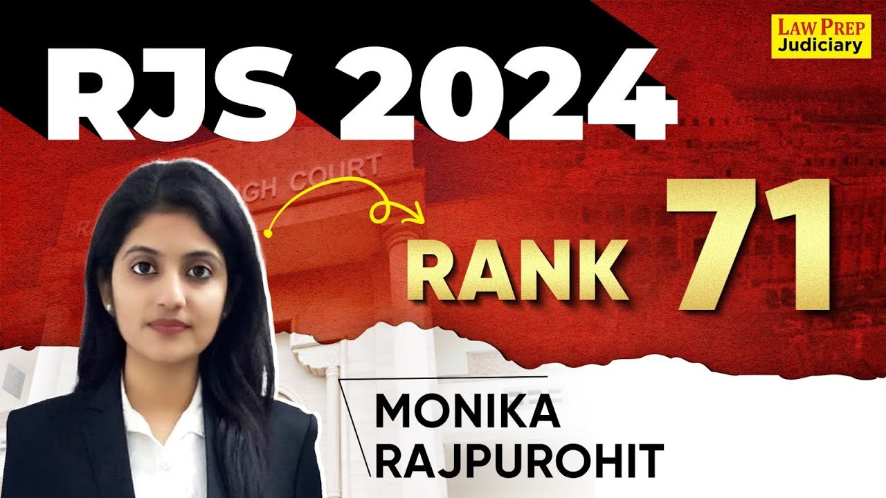 RJS 2024 Mock Interview | Monika Rajpurohit | Rank - 71 | RJS Result 2024 | Full Mock Interview