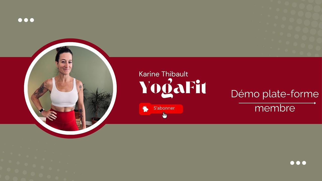 Démo plate-forme membre programme YogaFit