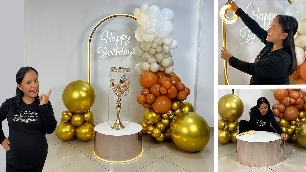 Como hacer un Arco de Globos - Decoración para Cumpleaños