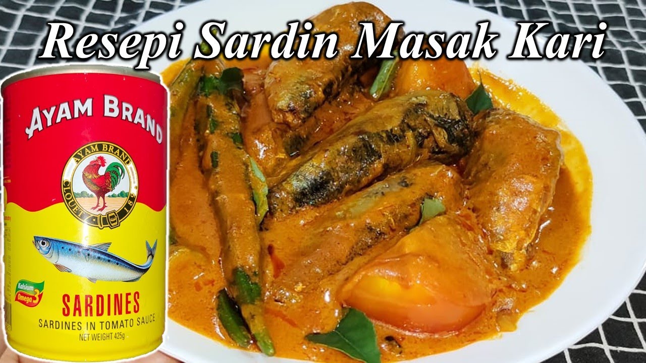 Resepi Sardin Masak Kari Yang Simple (Kari Sardin Tin)
