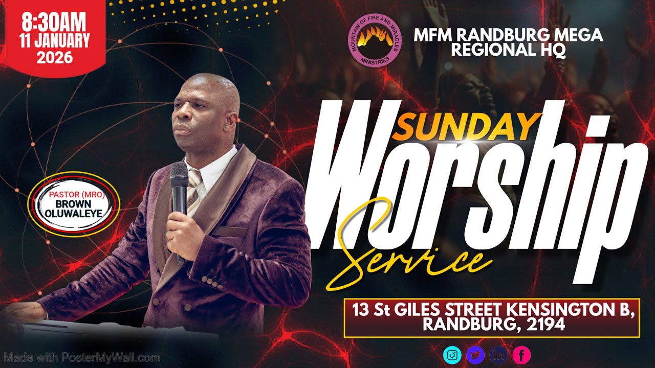 MFM RANDBURG SUNDAY SERVICE (11 JANUARY 2026)
