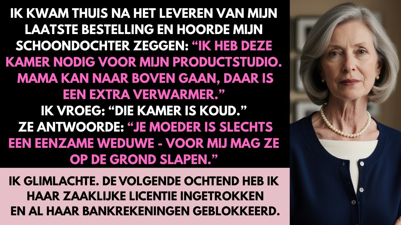 Mijn schoondochter zei dat ik op de vloer moest slapen in het huis dat ik betaalde. Ze kreeg spijt.