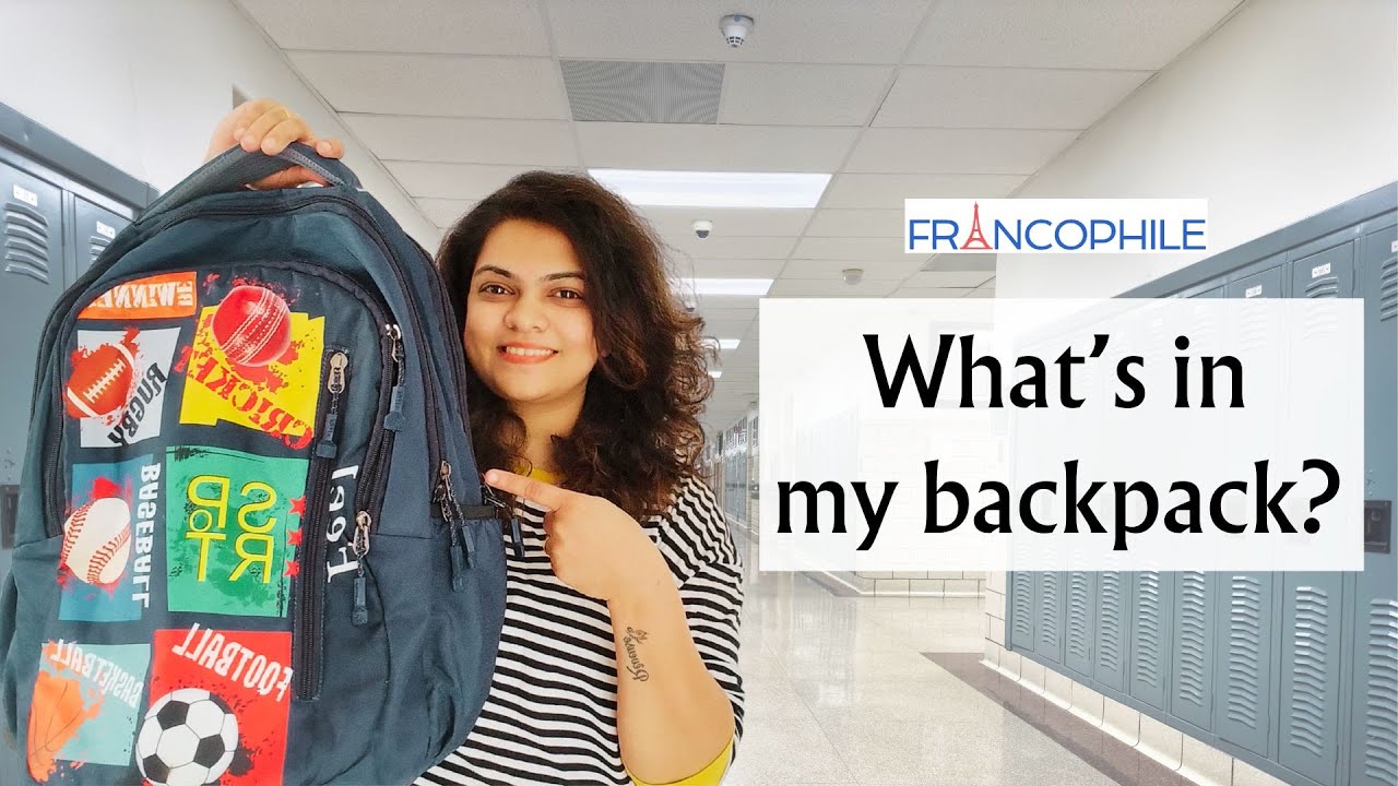 What's in my backpack? | French Vocabulary