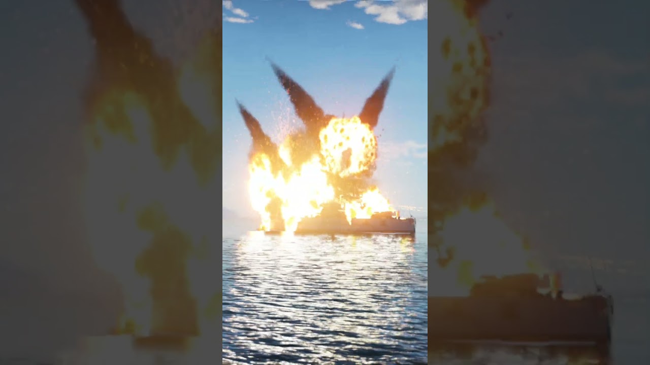 Battleship vs Destroyer Full Action