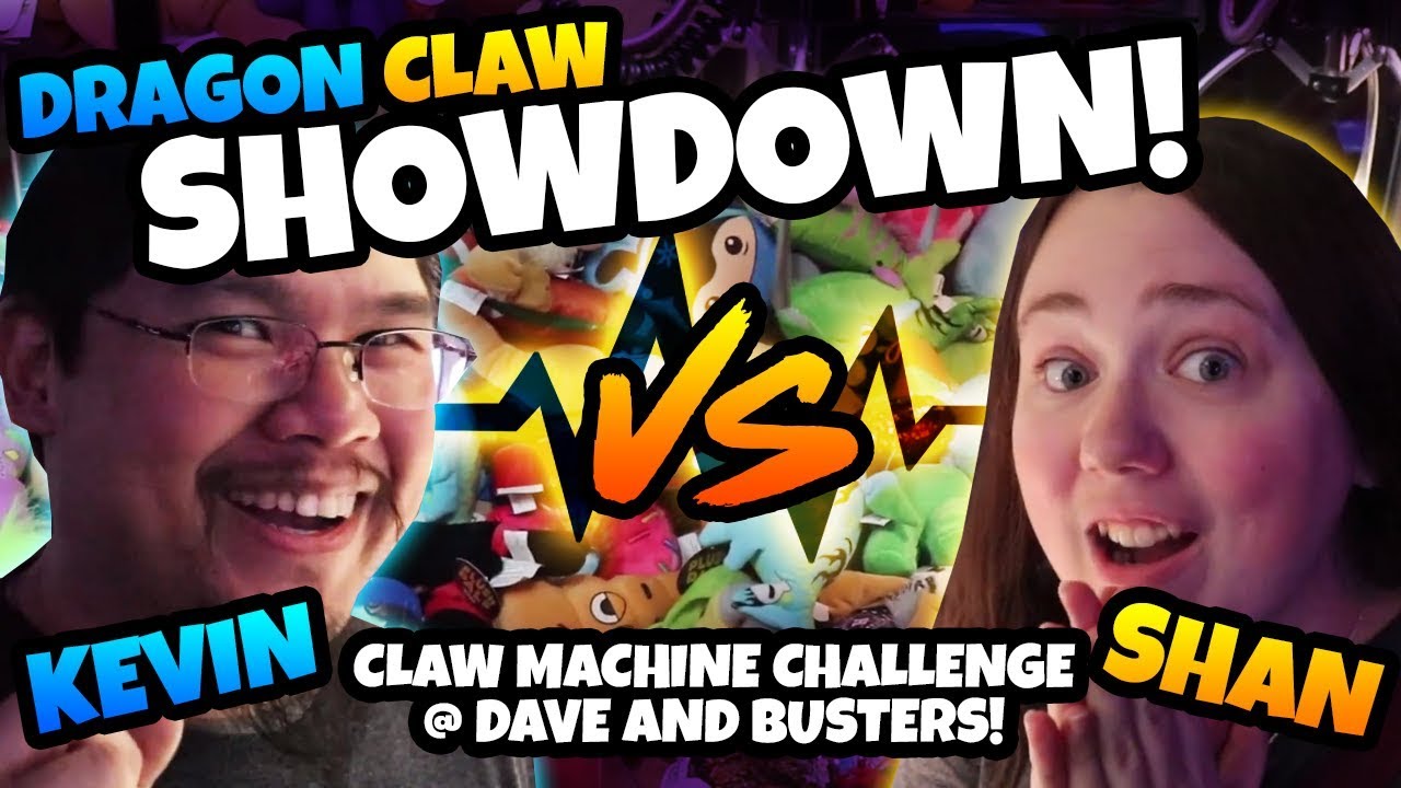 Dragon Claw Showdown! Claw Machine Challenge at Dave and Busters Arcade!