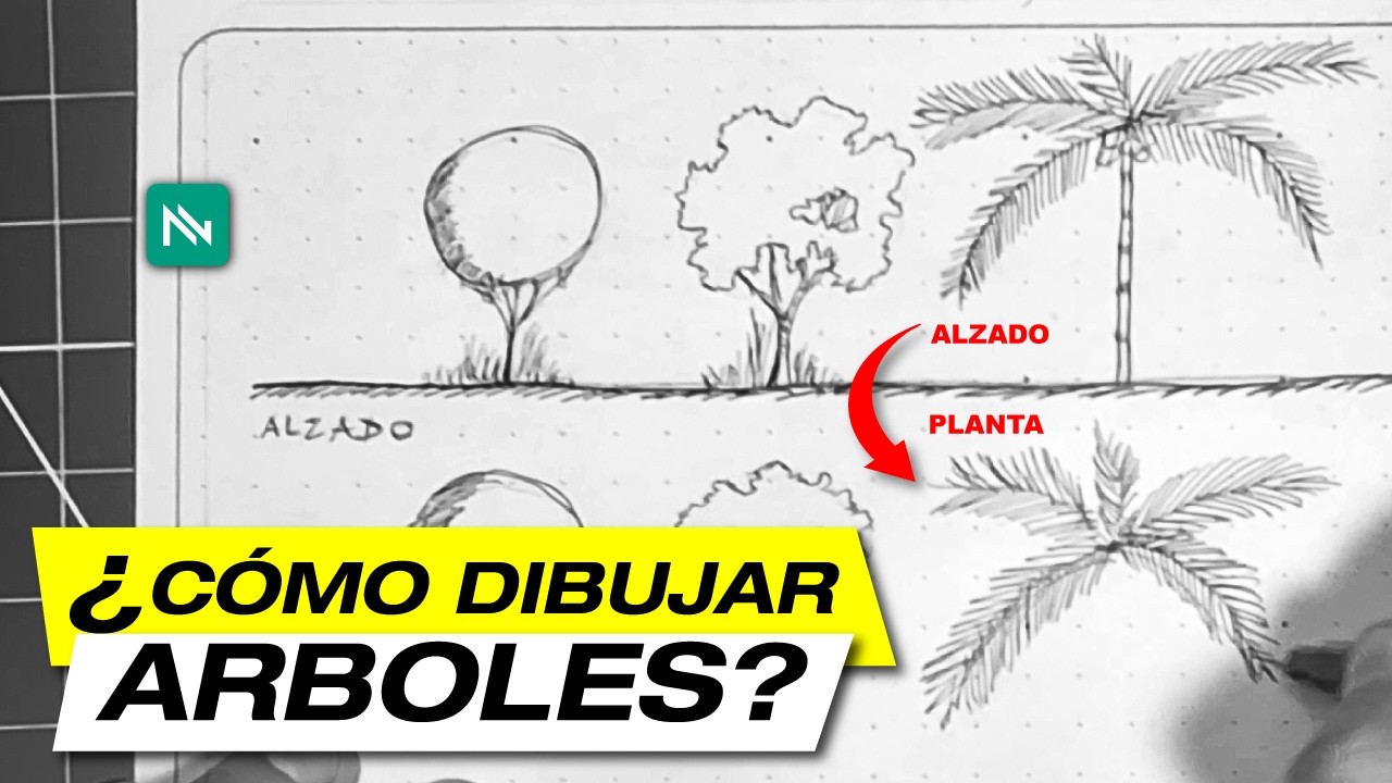Cómo Dibujar Árboles en Arquitectura (Deja de hacer 