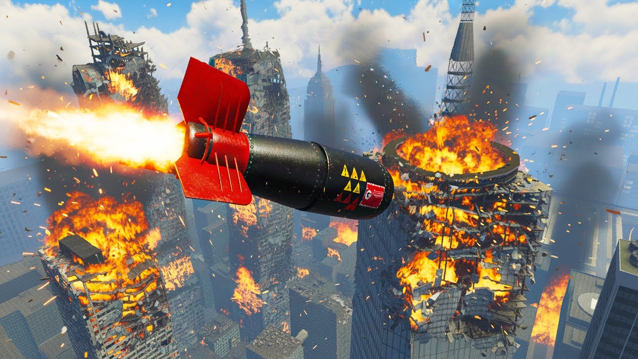 Dropping Every NUCLEAR Bomb on a City | GMod