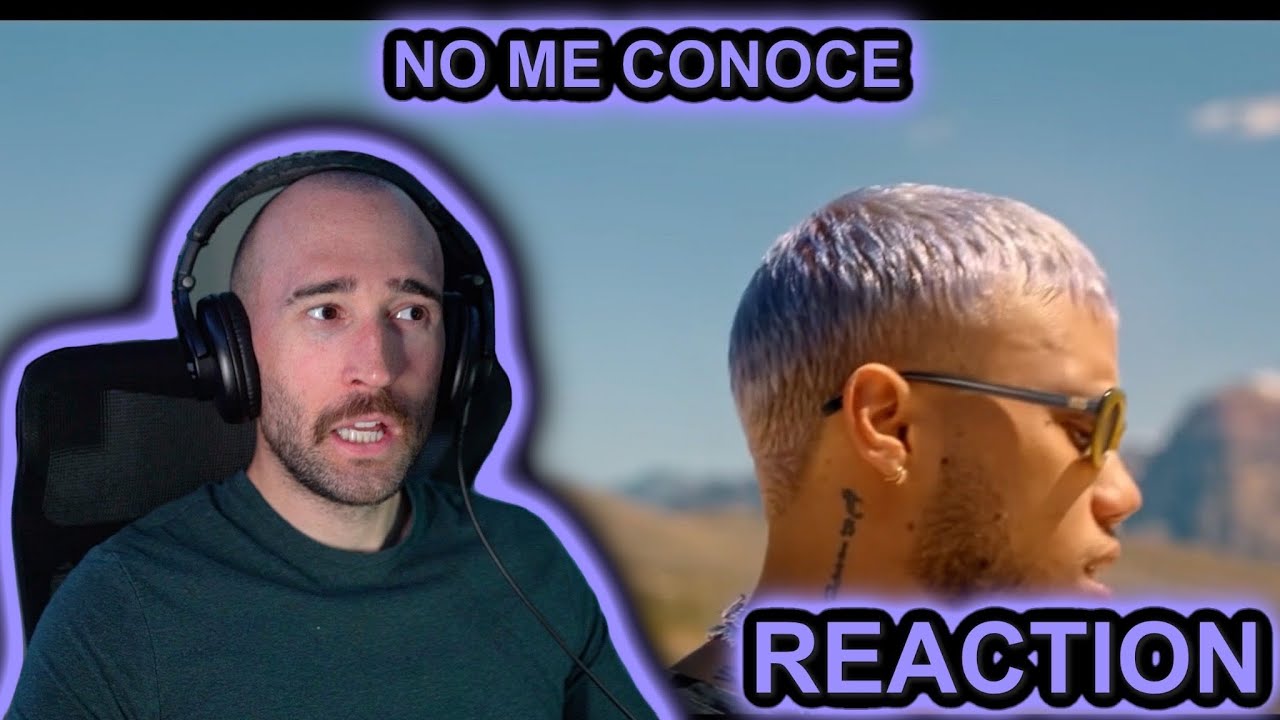 [RAPPER REACTION] BAD BUNNY, JHAY CORTEZ, J. BALVIN - NO ME CONOCE