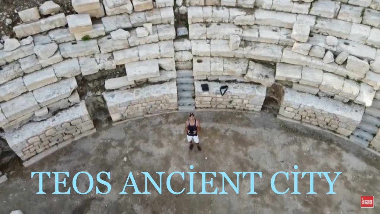 Teos Ancient City,  Izmir Turkey 2020 By Drone #0003cp