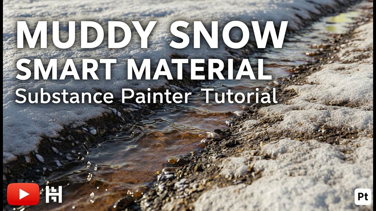 Muddy Snow Smart material - substance painter tutorial