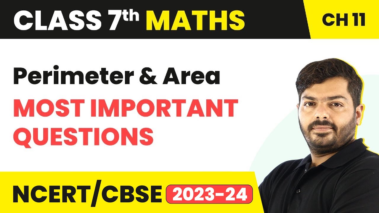 Perimeter and Area - Multiple Choice Questions (MCQs) | Class 7 Maths Chapter 11