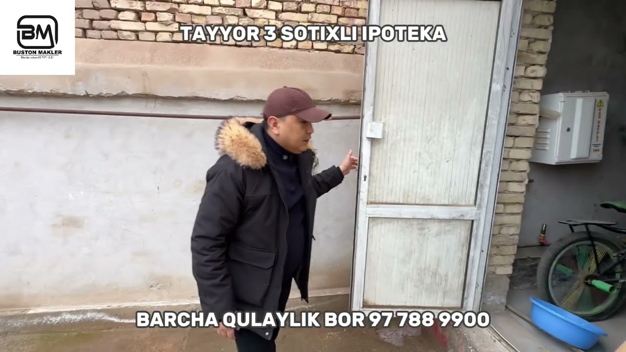 Ellikqal’a tumani Buston shahar ichidan tayyor 3 sotixli ipoteka barcha qulaylik bor 97788@@“”