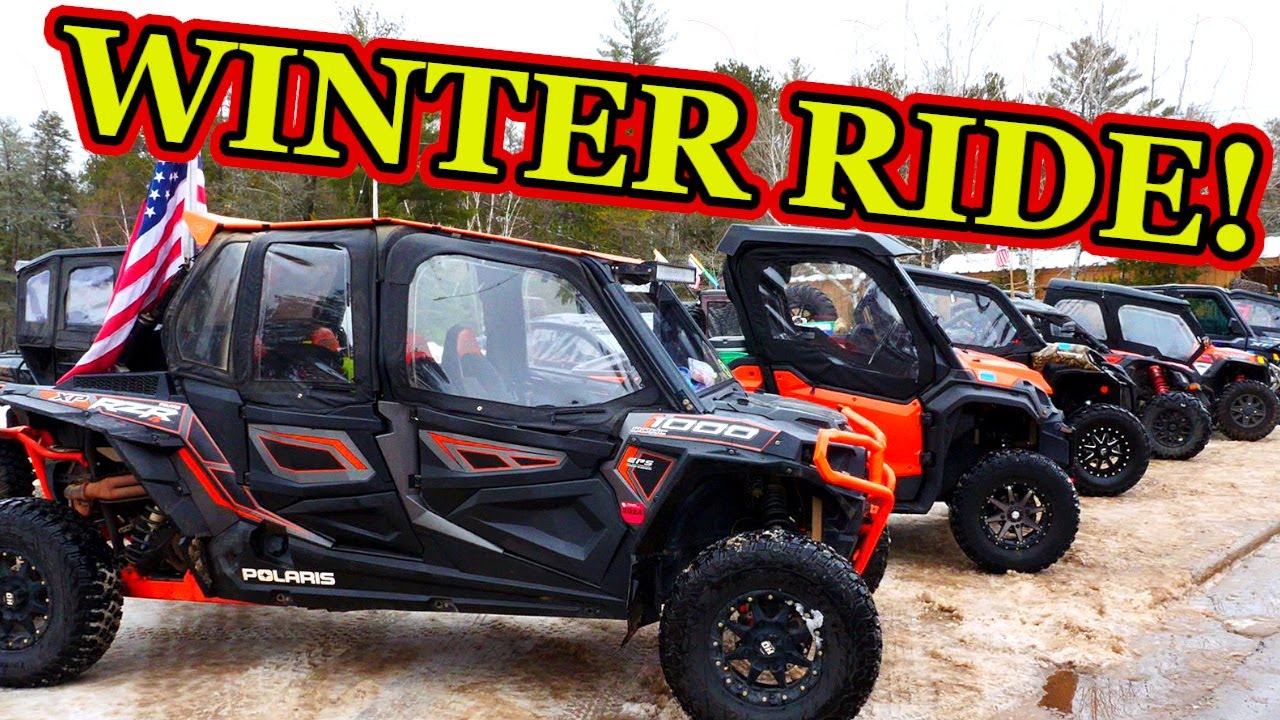 Winter ATV UTV RIDE Between Land O' Lakes & Phelps In Beautiful Vilas County Wisconsin!