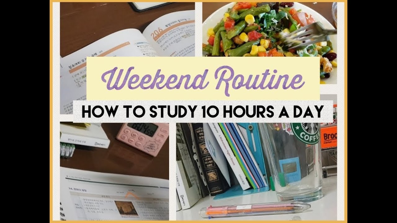 How to self-study for 10 hours on Saturday: Weekend Study Routine!