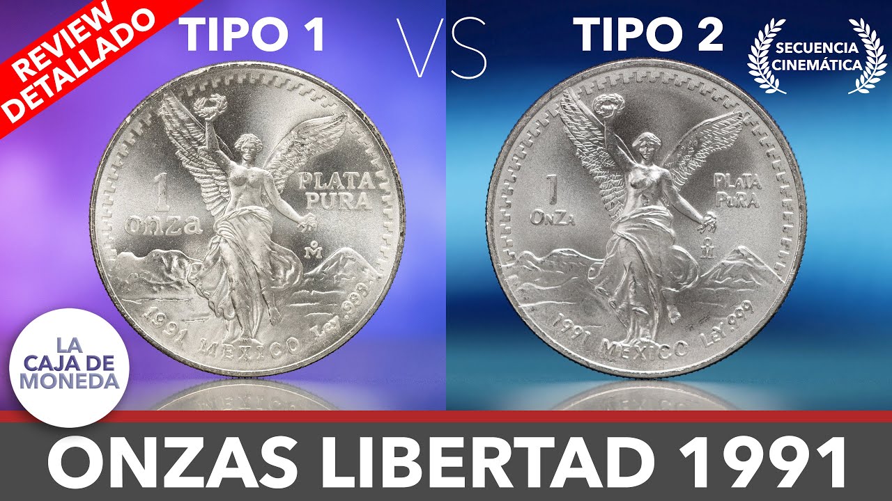 Onza Libertad 1991 Tipo 1 vs Tipo 2  - Precio, Tirajes, y Especificaciones!