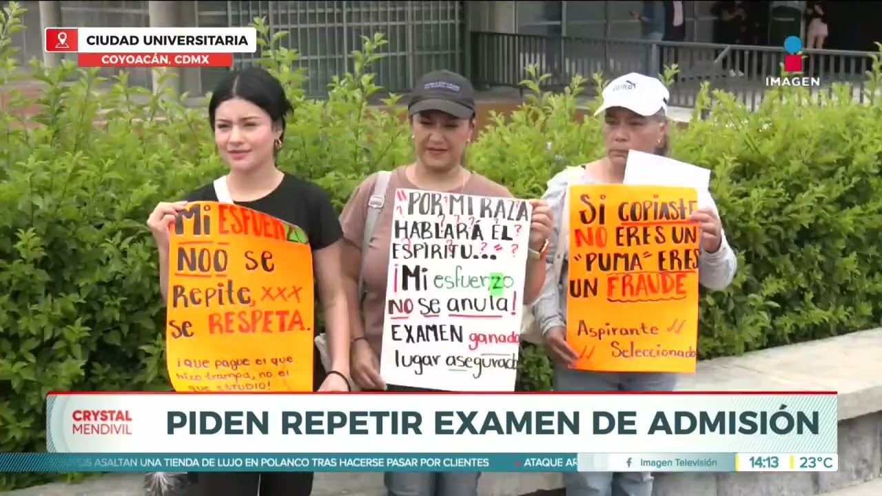 Студенты требуют пересдачи экзамена в UNAM после сообщений о мошенничестве | Новости с Кристал