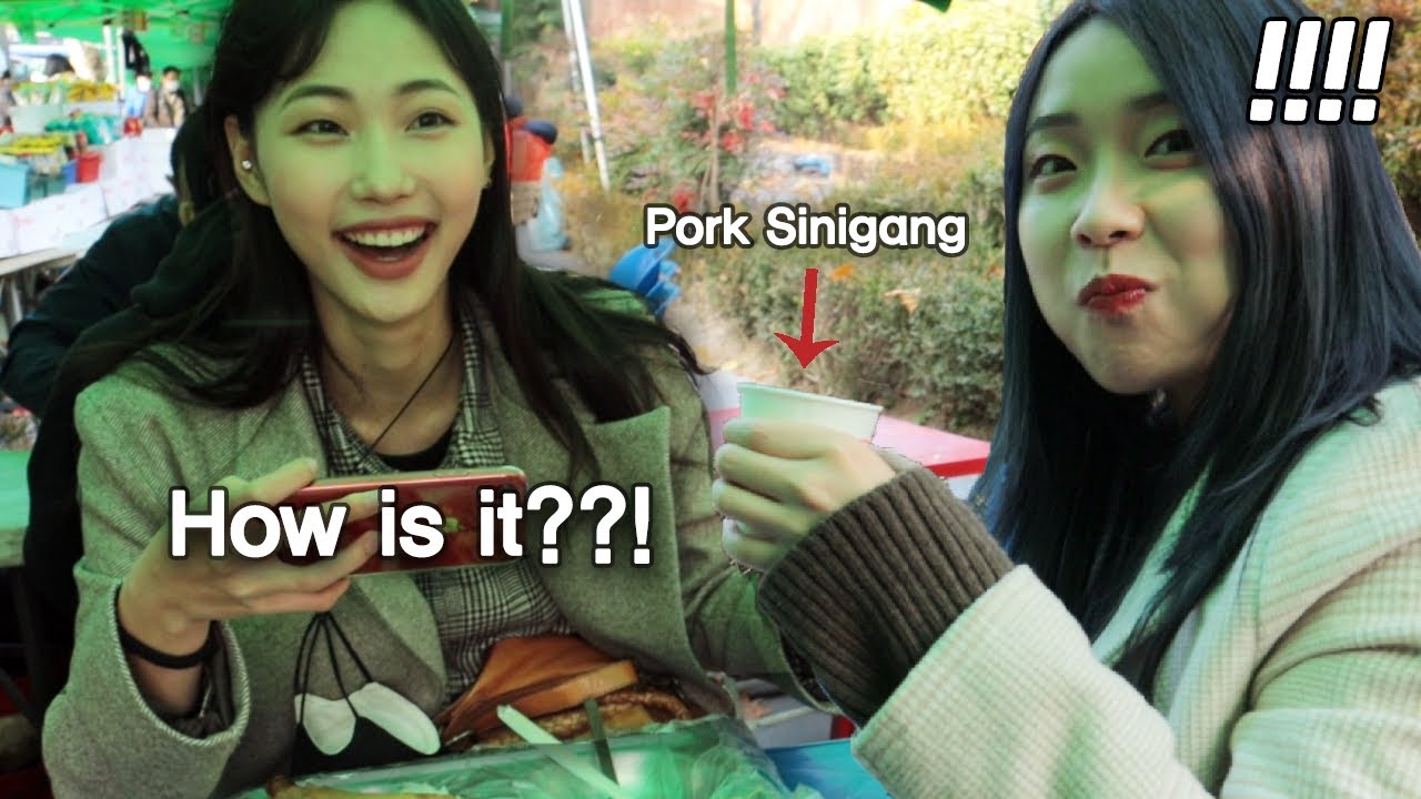 Korean Girls' First Time Visiting A Filipino Market in Seoul