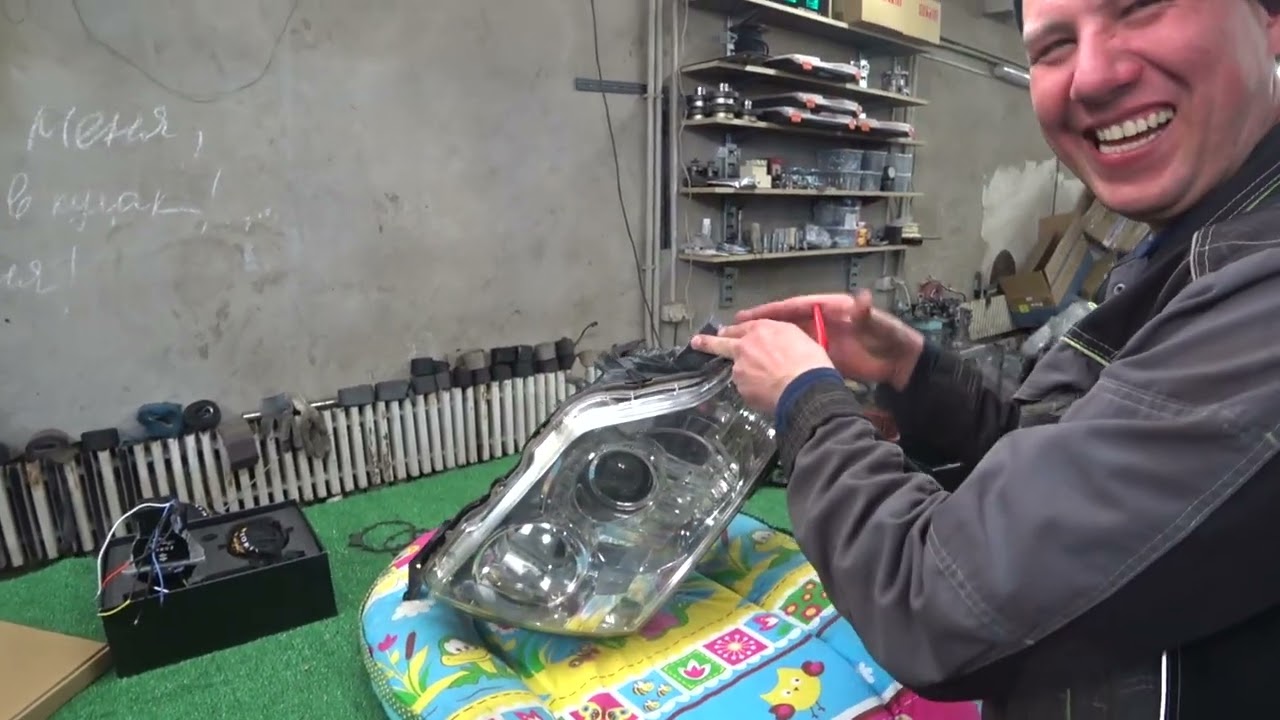 Установка BI LED модулей ZORKIY PAJERO 4 часть 1