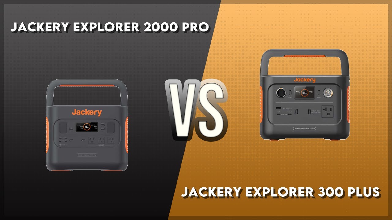 Jackery Explorer 2000 Pro vs Jackery Explorer 300 Plus Technical Comparison
