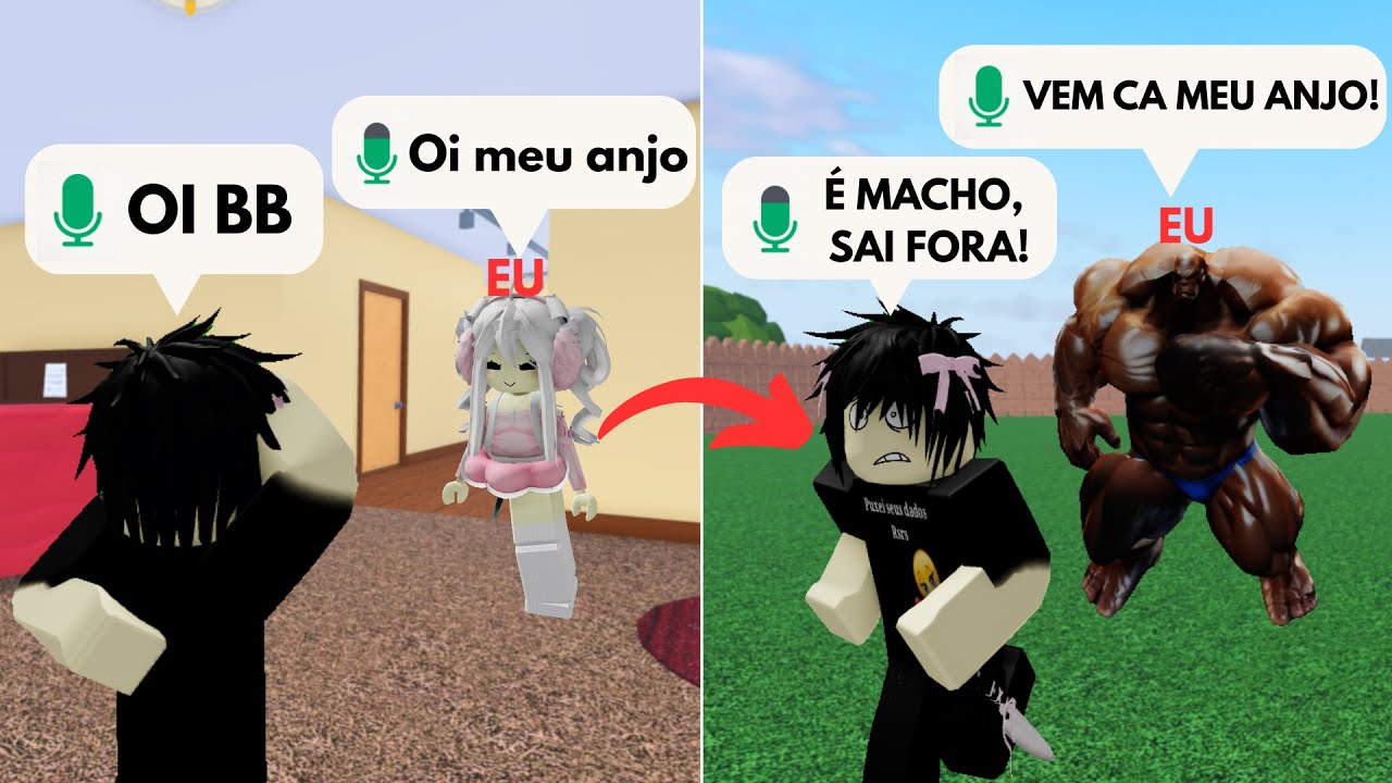 Se passando por mulher no roblox KKKKKK