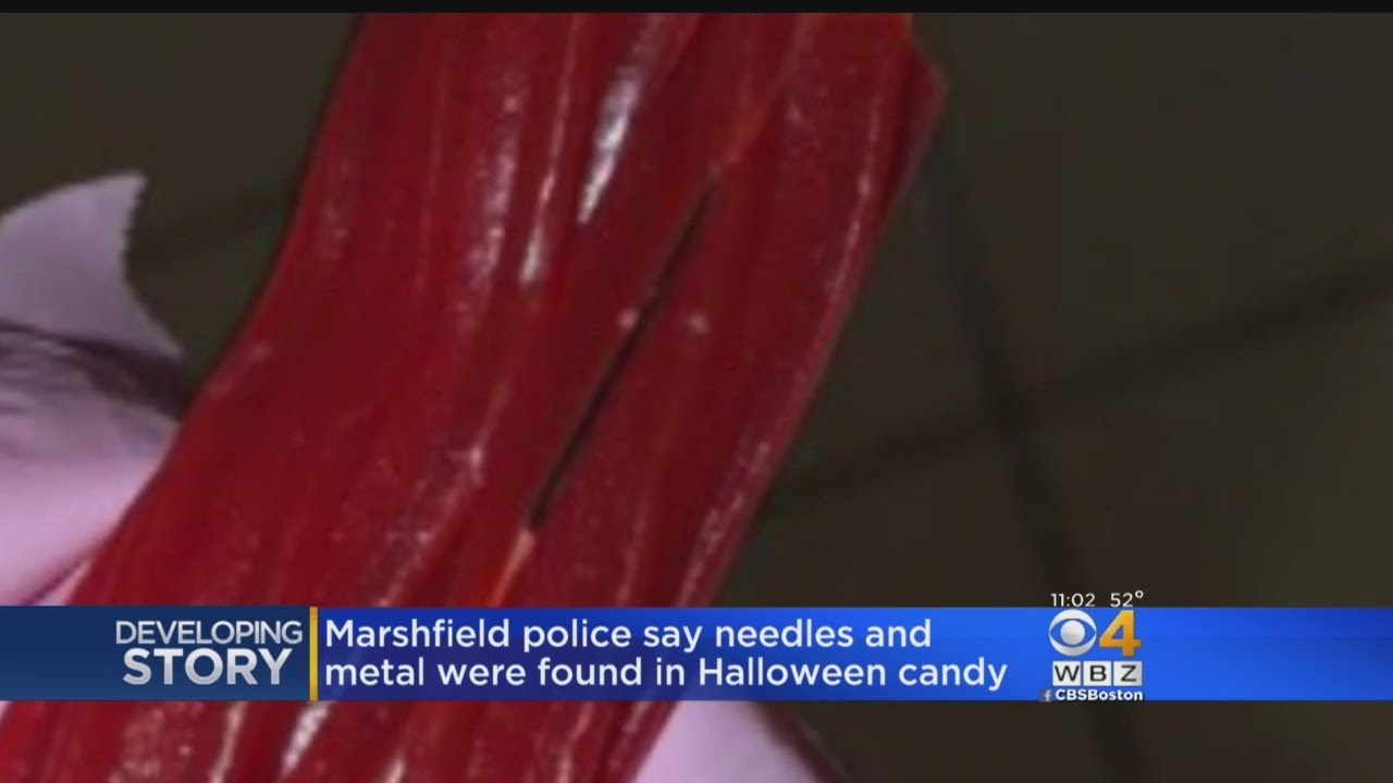 Marshfield Police Say Needles, Piece Of Metal Found In Halloween Candy