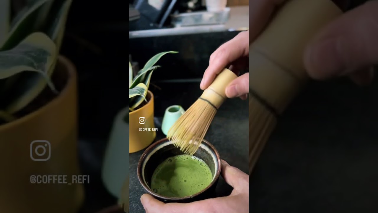 Iced Matcha latte, Macha latte, ماتشا لاتة #barista #baristadaily #baristagram #cappuchino #coffee