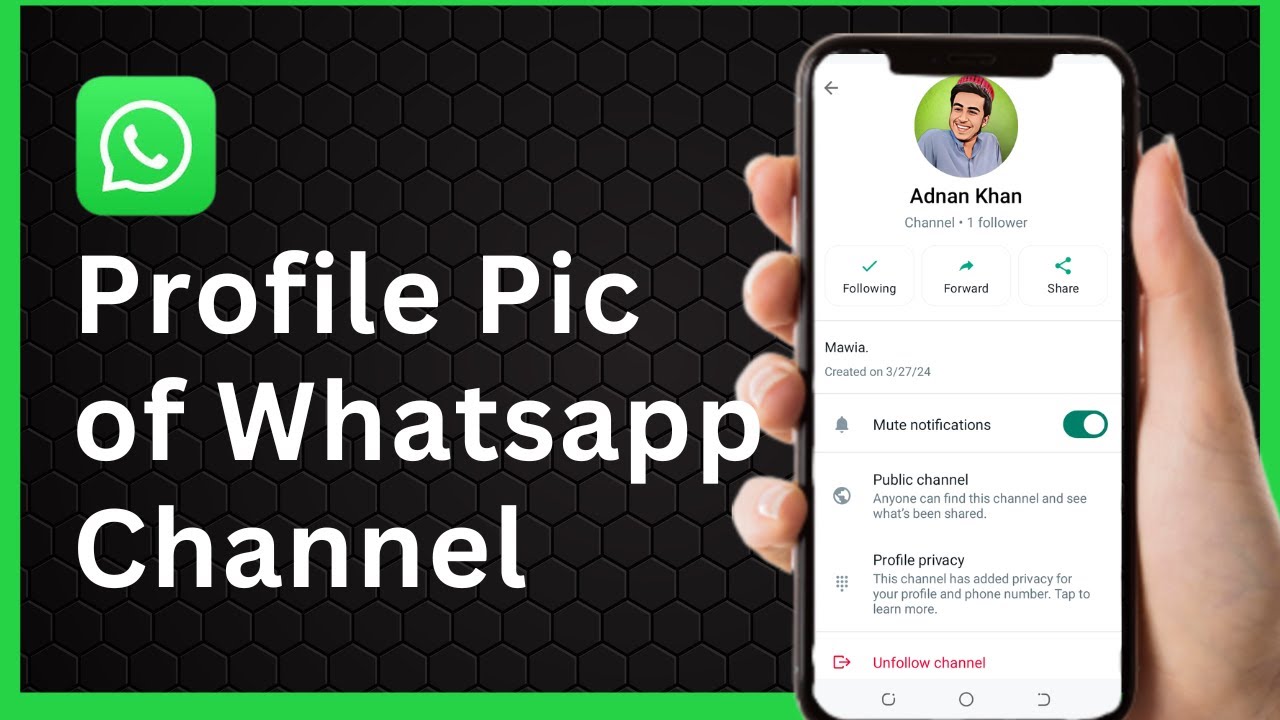 How to Add Profile Photo in Whatsapp Channel in Android Phone