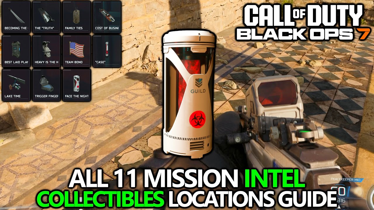 COD Black Ops 7 - All 11 Campaign Intel Collectibles (Co-op Campaign Missions)