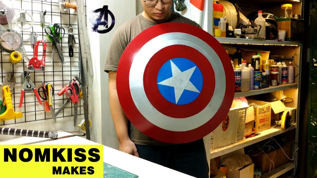 How to make Captain America's Shield with foam board