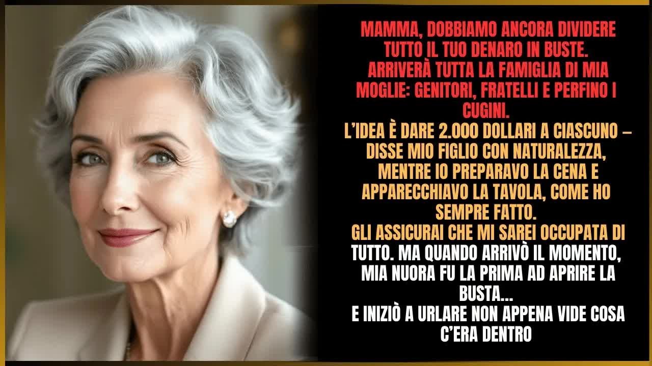 “Mamma, devo ancora dividere i tuoi soldi in buste per la famiglia di mia moglie ”