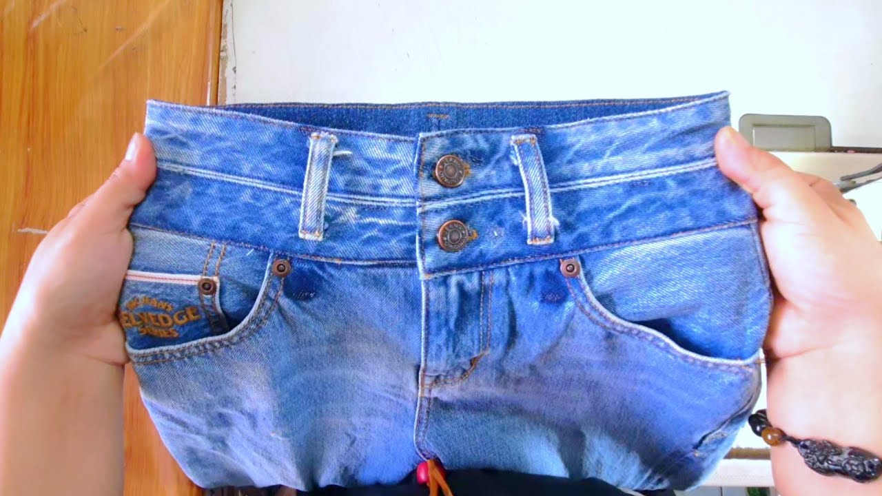 วิธีแก้กางเกงยีนส์เอวต่ำทำเอวสูง/how to fix jeans waist