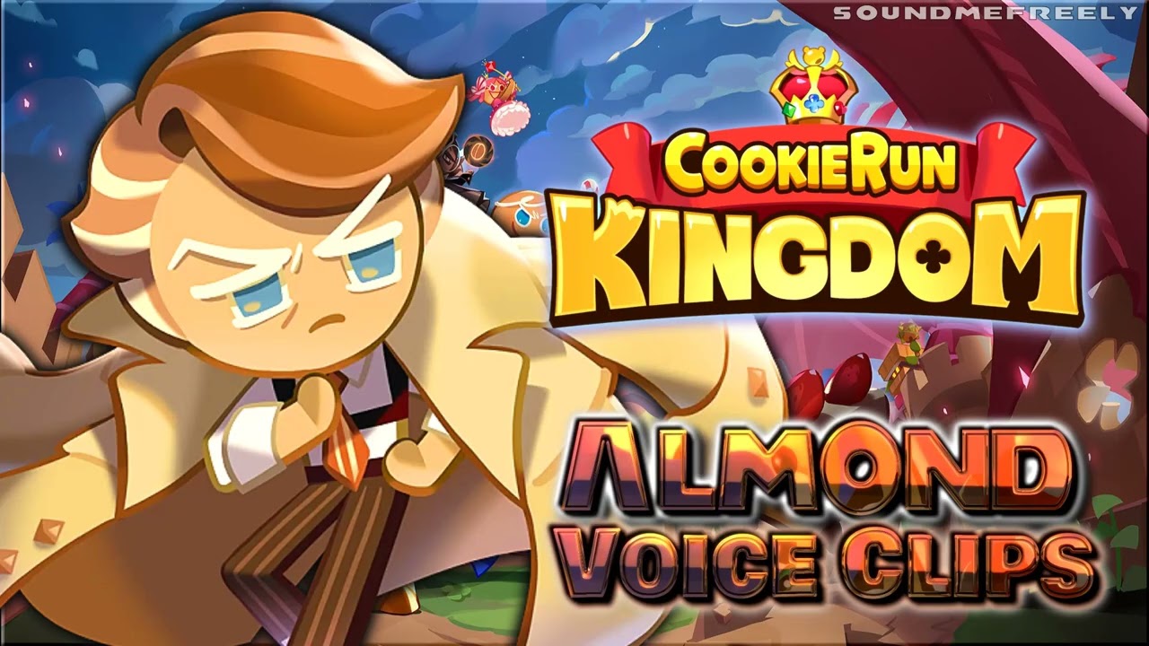 Все голосовые клипы Almond Cookie • Cookie Run: Kingdom • Голосовые реплики (Рэй Чейз) НА АНГЛИЙСКОМ