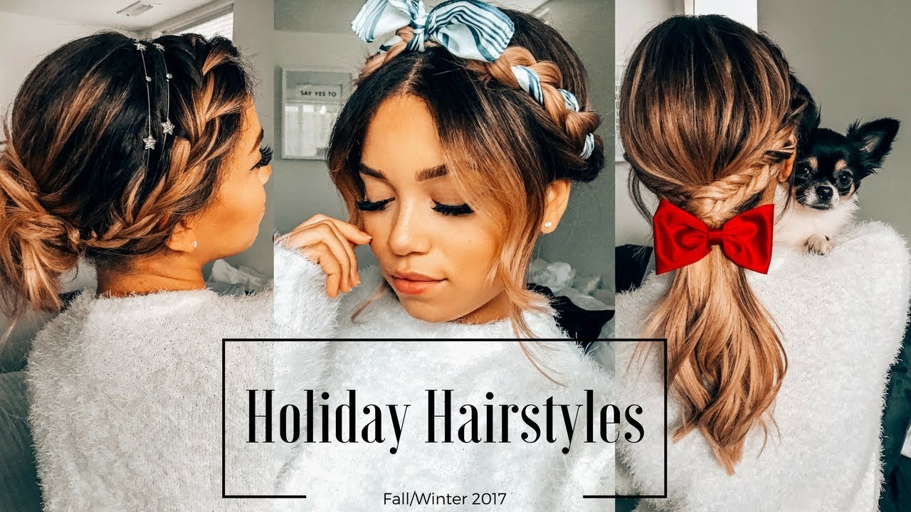 Holiday Hairstyles for Medium Length Hair | Fall/Winter 2017 | Ashley Bloomfield