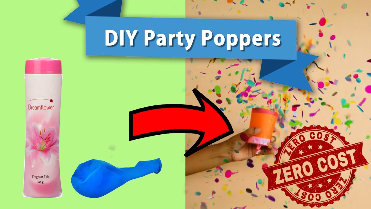 DIY Party Popper | Birthday Popper | DIY with plastic bottles and balloon | Video360 life art