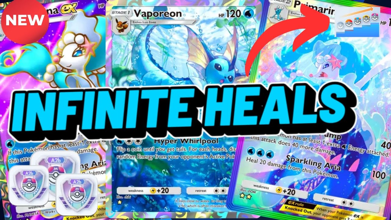 *NEW* PRIMARINA EX DECK(INFINITE HEALS) | Pokemon Pocket